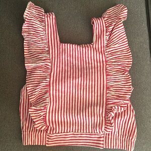 Jessica Simpson Striped Ruffle Top